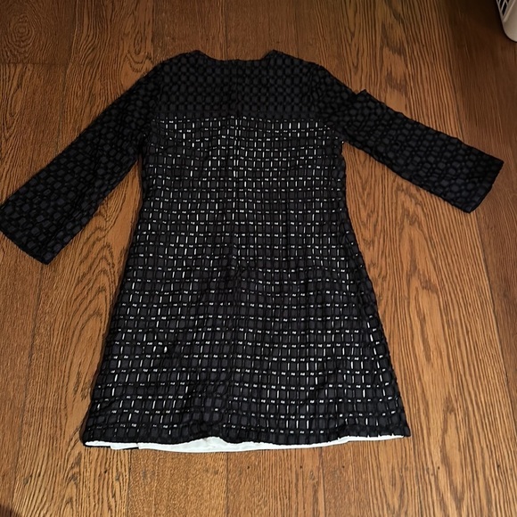 Eyelet 3/4 Sleeve Shift Dress - Picture 4 of 4